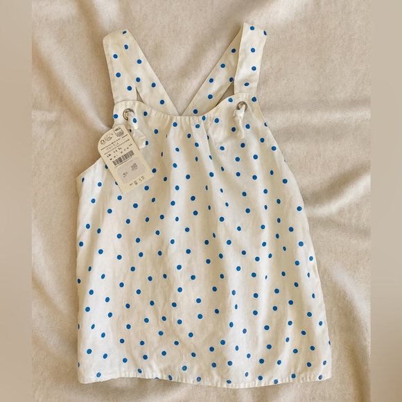 Zara girls polka dot tank top size youth 13-14 - new with tags - Picture 1 of 5
